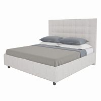 кровать подростковая с мягкой спинкой 140х200 бежевая royal black в Сочи