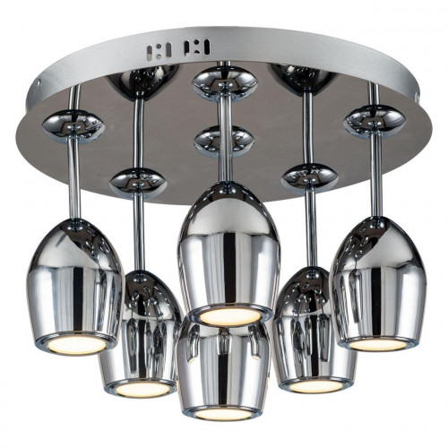 дизайнерская потолочная светодиодная люстра spot light merlot 1194668 хром в Сочи