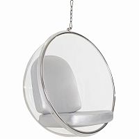 кресло eero aarnio style bubble chair серое в Сочи