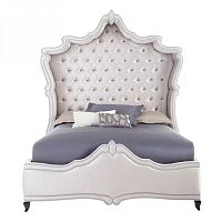 кровать двуспальная 180х200 серая с каретной стяжкой imperial в Сочи