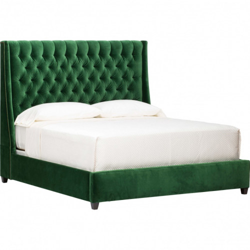 кровать двуспальная 160х200 зеленая emerald в Сочи