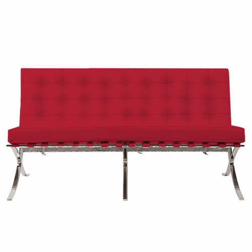 диван barcelona двухместный прямой красный в Сочи