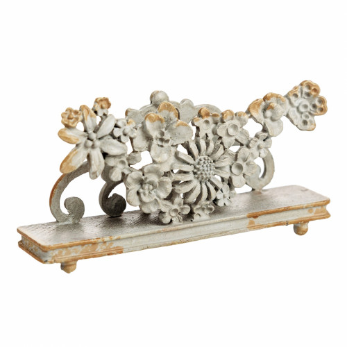 подставка для визиток pewter flower серая в Сочи