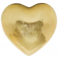 фигурка сердечко 7,6х7,1х4,6 золотое в Сочи