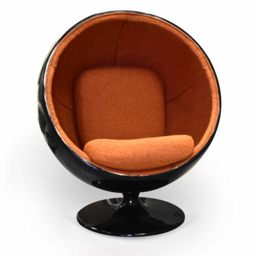 кресло ball chair черно-коричневое в Сочи