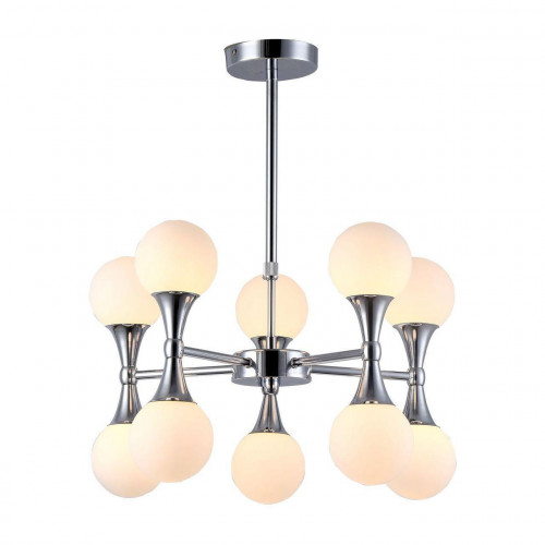 подвесная люстра arte lamp a9162lm-10cc белая в Сочи