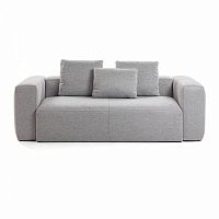 диван blok sofa 2 светло-серый от la forma (ex julia grup) в Сочи