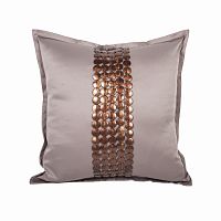 декоративная подушка handwork exclusive квадратная бежевая в Сочи