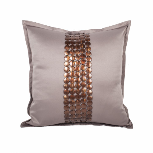 декоративная подушка handwork exclusive квадратная бежевая в Сочи