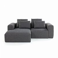 диван blok sofa 2 левый угол темно-серый от la forma (ex julia grup) в Сочи