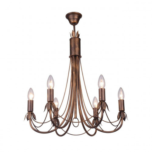 подвесная люстра toplight lucinda tl7350d-06br в Сочи