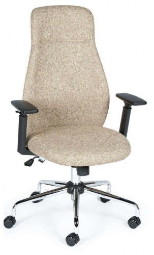 кресло для руководителя norden chairs милан, обивка: текстиль, цвет: ткань светло-бежевая в Сочи