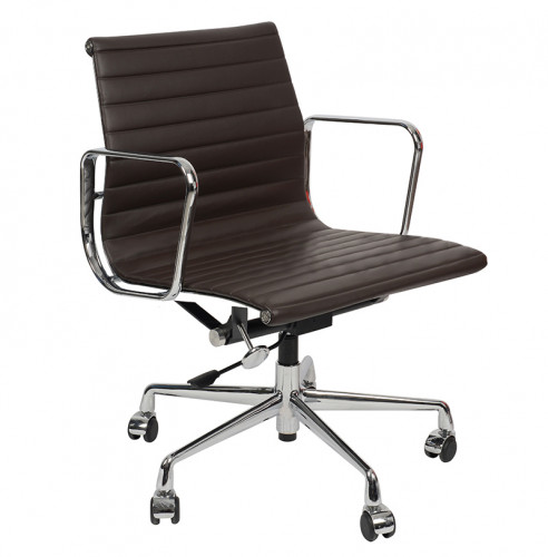 кресло eames style кофейная кожа в Сочи