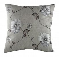 подушка с цветочным орнаментом gray flowers в Сочи