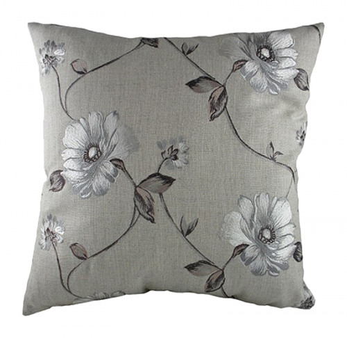 подушка с цветочным орнаментом gray flowers в Сочи