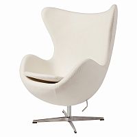 кресло egg chair белое в Сочи