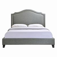 кровать двуспальная 160х200 серая cassis upholstered в Сочи