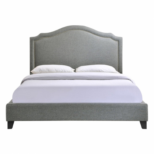 кровать двуспальная 160х200 серая cassis upholstered в Сочи