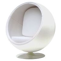 кресло eero ball chair белое в Сочи