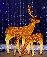 световая фигура 3d олень - коричневый мама в Сочи