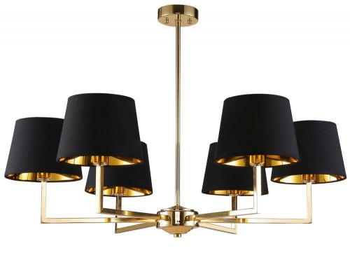 подвесная люстра crystal lux conte sp6 черная в Сочи