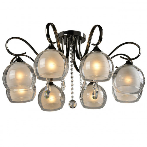 потолочная люстра idlamp merinella 877/8pf-darkchrome в Сочи