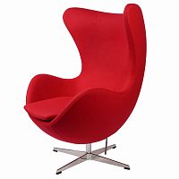 кресло arne jacobsen темно-красное в Сочи