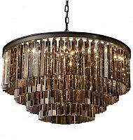 люстра odeon 4 rings smoke черное основание, дымчатое стекло в Сочи