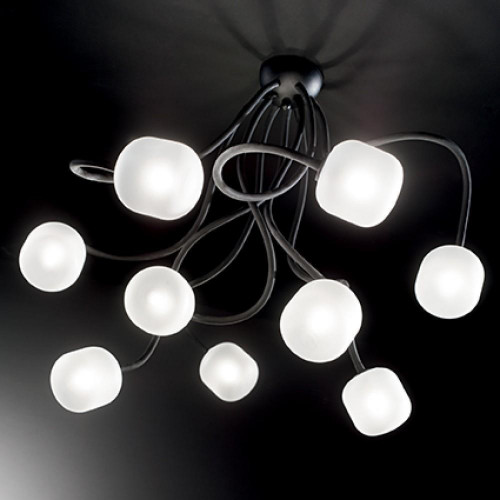 потолочная люстра ideal lux octopus pl9 nero в Сочи