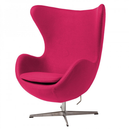кресло egg chairа шерсть малиновое в Сочи