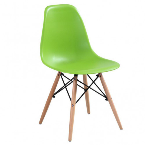 стул деревянный pc-015 зеленый (eames style) в Сочи