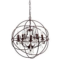 люстра foucault's orb crystal (64*60*50) коричневая в Сочи