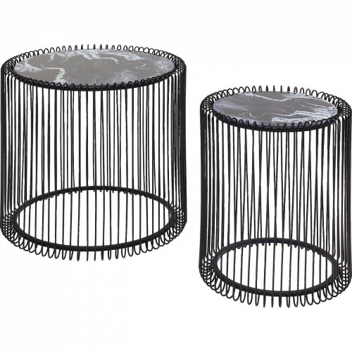 столик приставной wire черный 45x45x46 в Сочи