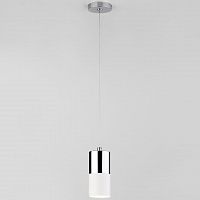 подвесной светильник eurosvet mini topper 50146/1 хром/белый в Сочи