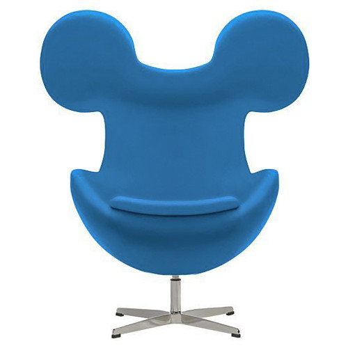 кресло egg mickey голубое в Сочи