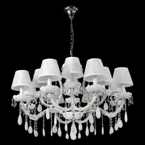 подвесная люстра crystal lux blanca sp12 белая в Сочи