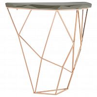 консоль geometric 100x38x90 золото, черная столешница в Сочи