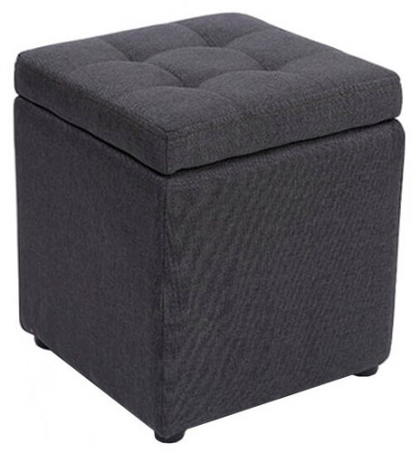 пуф шарм-дизайн евро с ящиком серый в Сочи