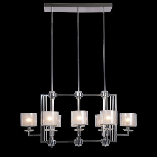 подвесная люстра newport 4408/s chrome в Сочи