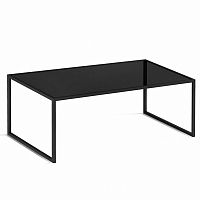 стол журнальный darmian into lite black черное стекло в Сочи