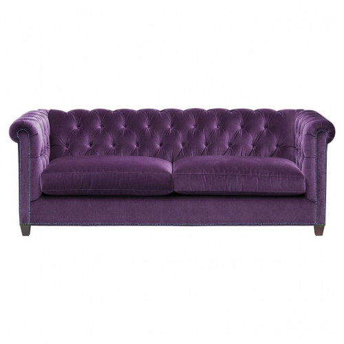 диван chesterfield 2.0 прямой фиолетовый в Сочи