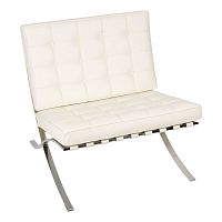 кресло barcelona style chair белое в Сочи