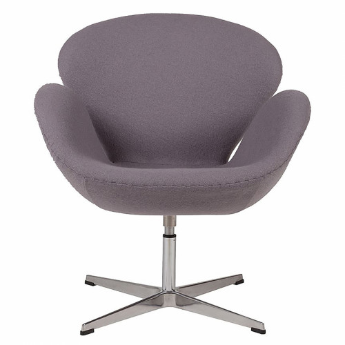 кресло swan chair серое в Сочи
