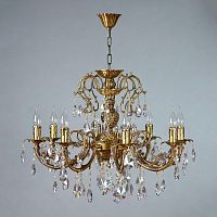 подвесная люстра ambiente alicante 8888/8 ab tear drop бронза в Сочи