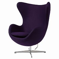 кресло egg chair темно-фиолетовое в Сочи