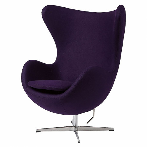 кресло egg chair темно-фиолетовое в Сочи