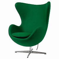 кресло egg chair кашемир зеленое в Сочи