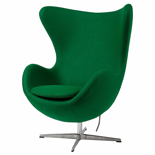 кресло egg chair кашемир зеленое в Сочи