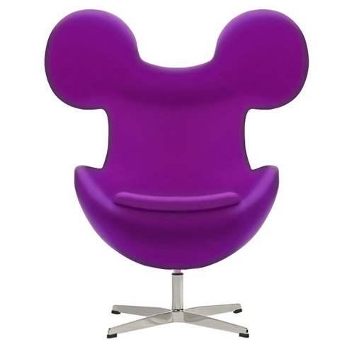 кресло egg mickey фиолетовое в Сочи
