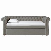 диван-кровать подростковый 140х200 серый chelsy в Сочи